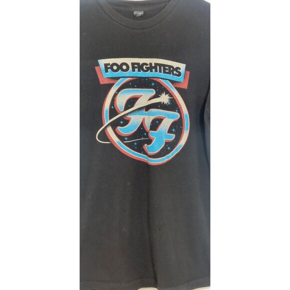 Foo Fighters Men's Size Medium T Shirt Black FLAWED Holes - Picture 3 of 9